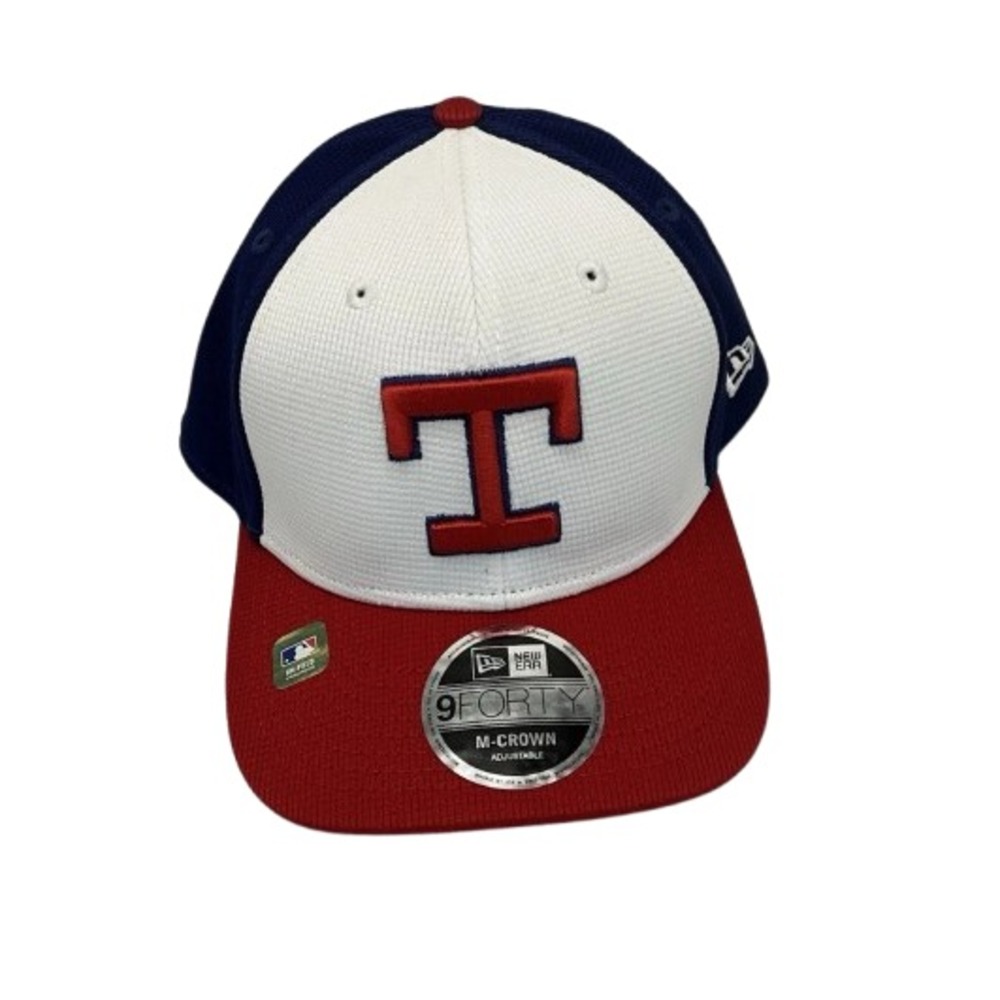 New Era 9FORTY White Texas Rangers 2025 Batting Practice Cap Adjustable (HW103)